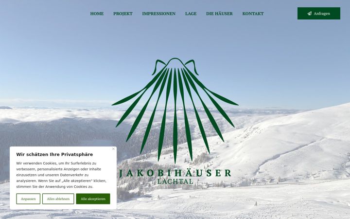 Screenshot of jakobihaeuser-lachtal.at