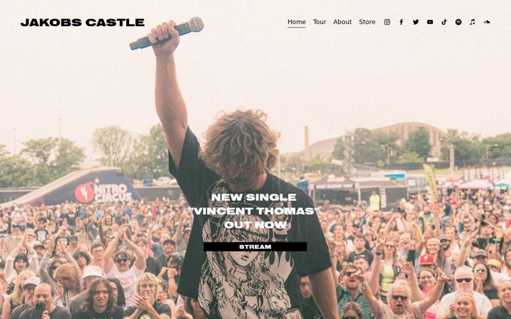 Screenshot of jakobscastle.com