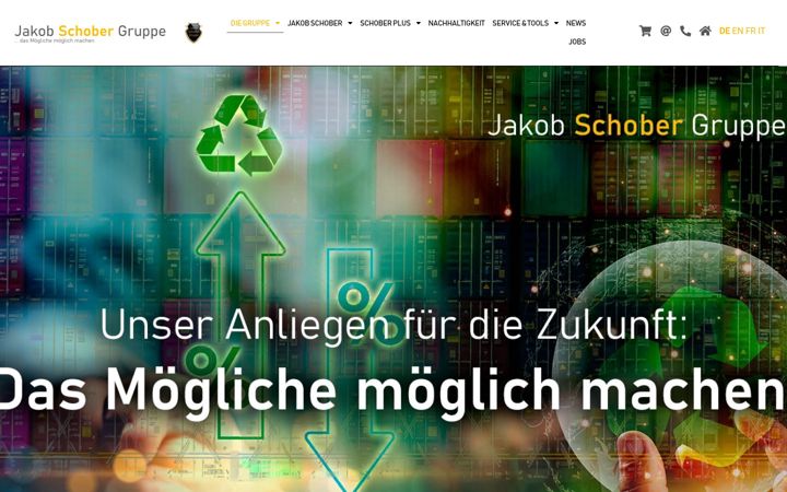 Screenshot of jakobschobergruppe.de
