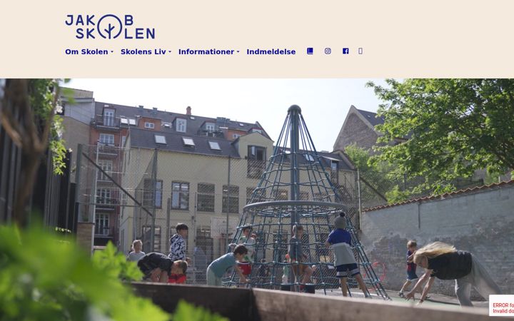 Screenshot of jakobskolen.net