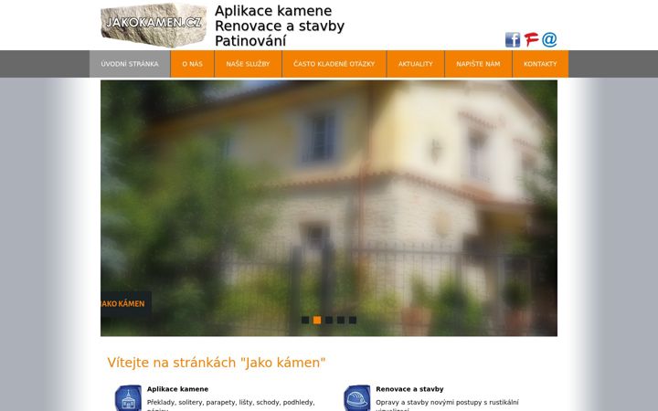 Screenshot of jakokamen.cz