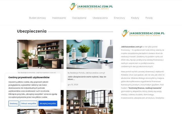 Screenshot of jakoszczedzac.com.pl