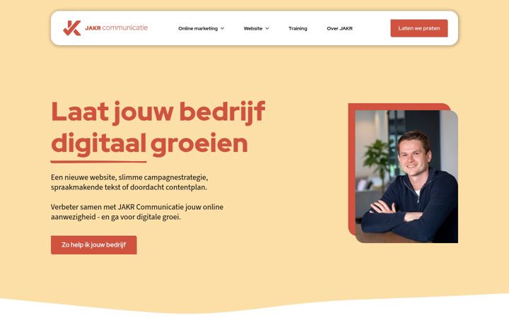 Screenshot of jakr.nl