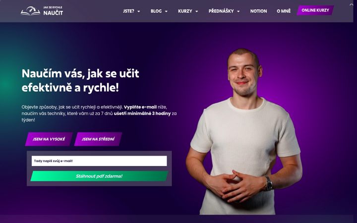 Screenshot of jakserychlenaucit.cz