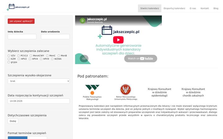 Screenshot of jakszczepic.pl