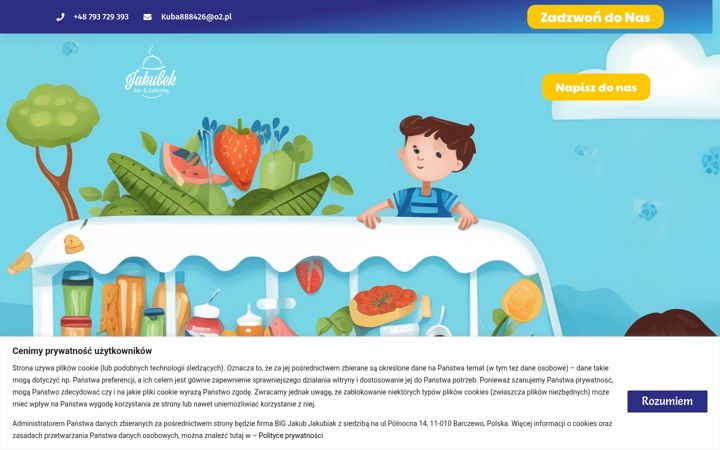 Screenshot of jakubekfood.pl