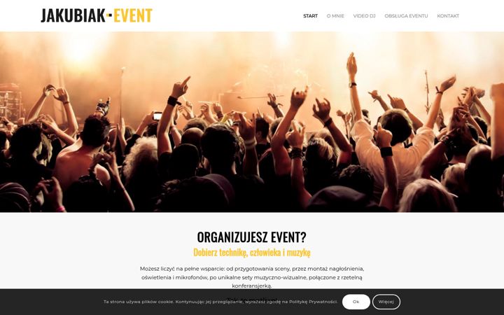 Screenshot of jakubiak-event.pl