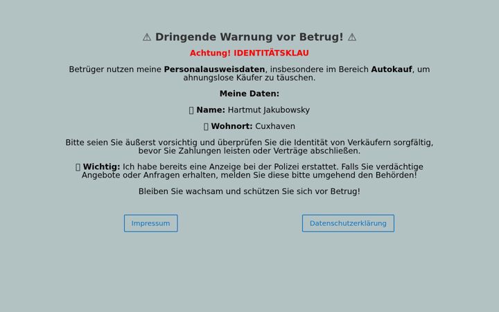 Screenshot of jakubowsky.de