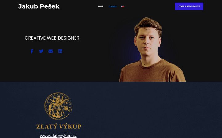Screenshot of jakubpesek.com