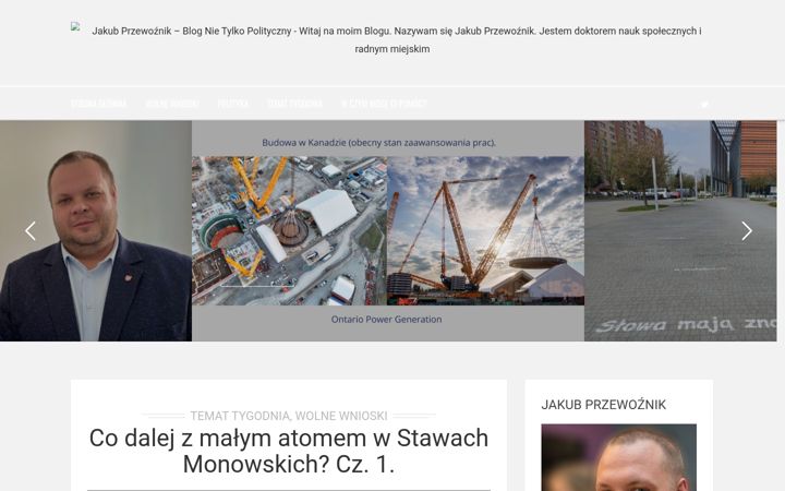 Screenshot of jakubprzewoznik.pl