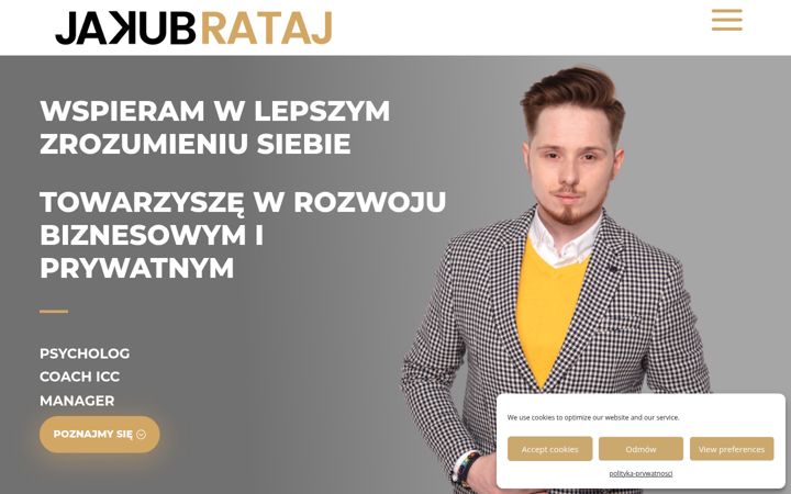 Screenshot of jakubrataj.pl