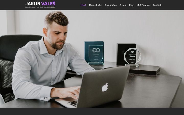 Screenshot of jakubvales.cz