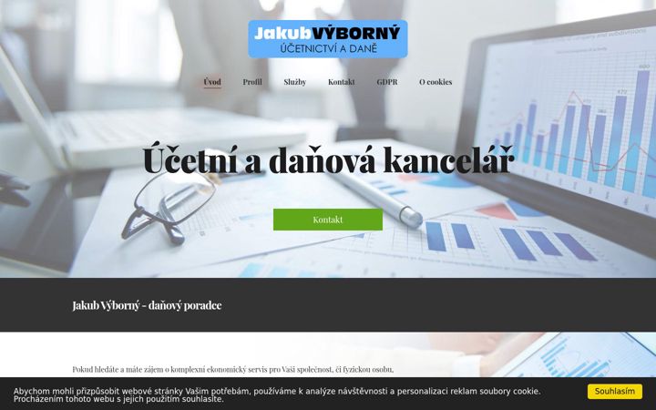Screenshot of jakubvyborny.cz