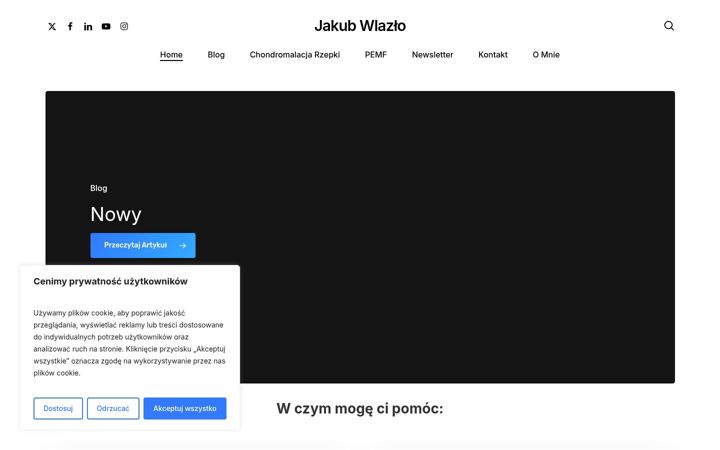 Screenshot of jakubwlazlo.com
