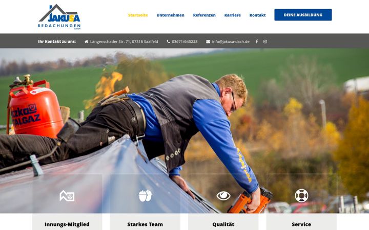 Screenshot of jakusa-dach.de