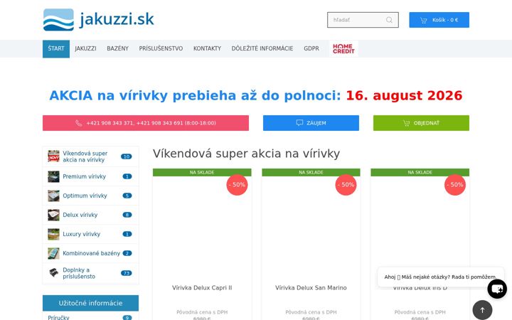 Screenshot of jakuzzi.sk