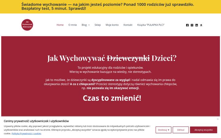 Screenshot of jakwychowywacdziewczynki.pl