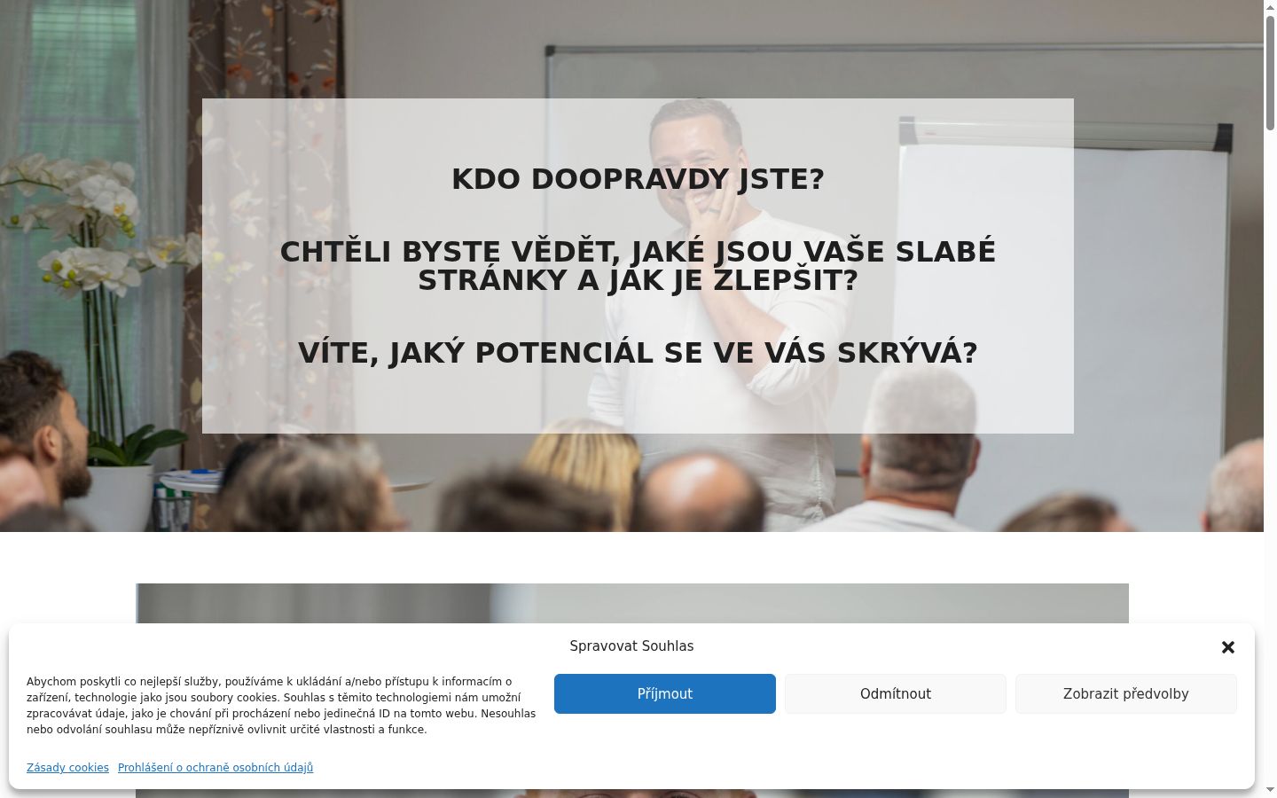 Snímka obrazovky banera súhlasu zobrazeného pred akoukoľvek interakciou