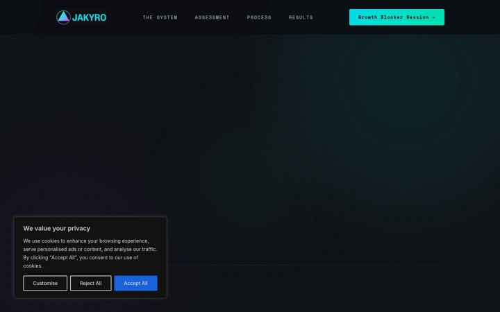 Screenshot of jakyro.com