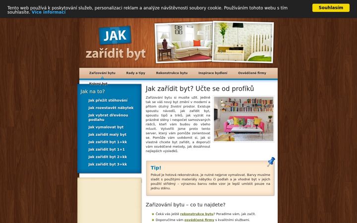 Screenshot of jakzariditbyt.cz