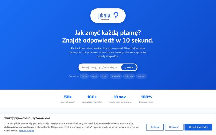 Screenshot of jakzmyc.pl