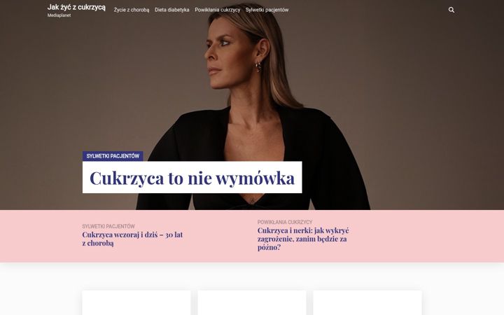 Screenshot of jakzyczcukrzyca.pl