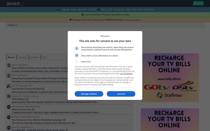 Screenshot of jalingo.co