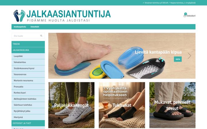 Skærmbillede af jalkaasiantuntija.fi