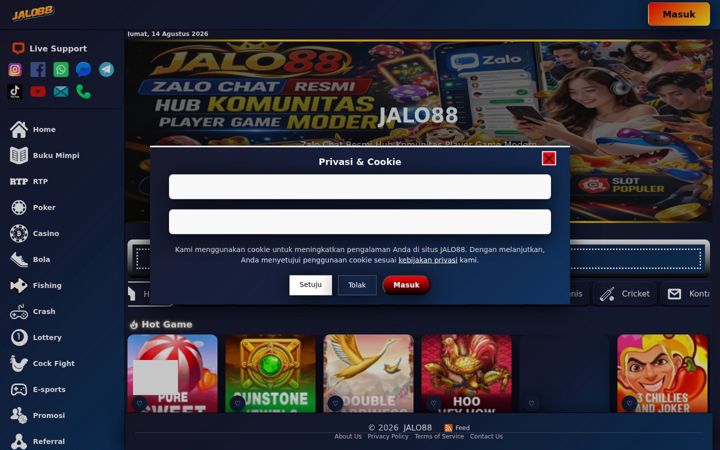 Screenshot of jalo88.com