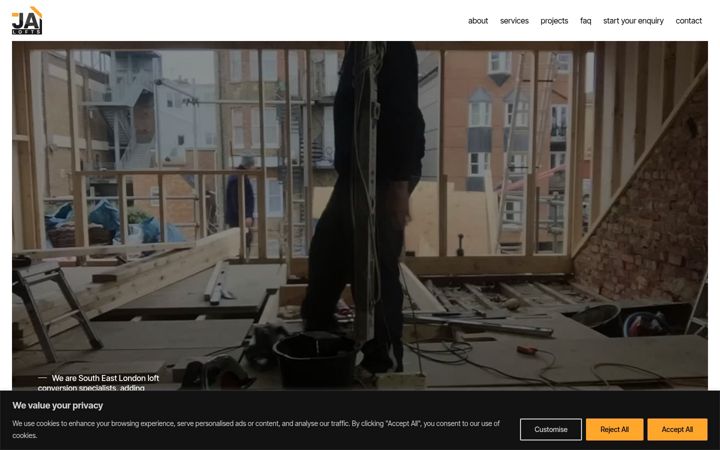 Screenshot of jalofts.co.uk