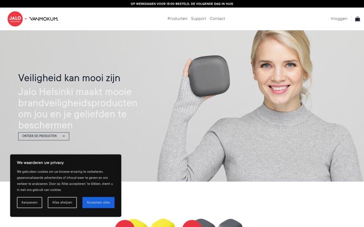 Screenshot of jalohelsinki.nl