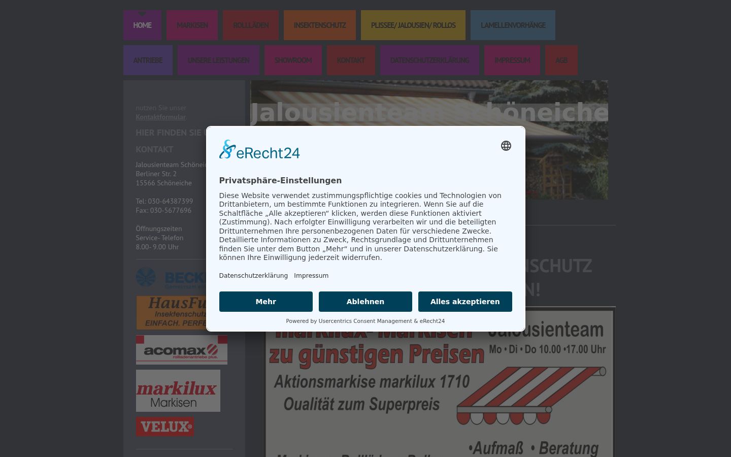 Snímka obrazovky banera súhlasu zobrazeného pred akoukoľvek interakciou