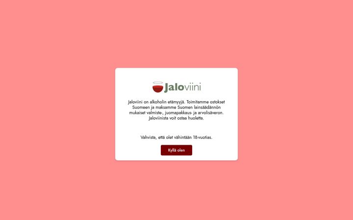 Screenshot of jaloviini.com