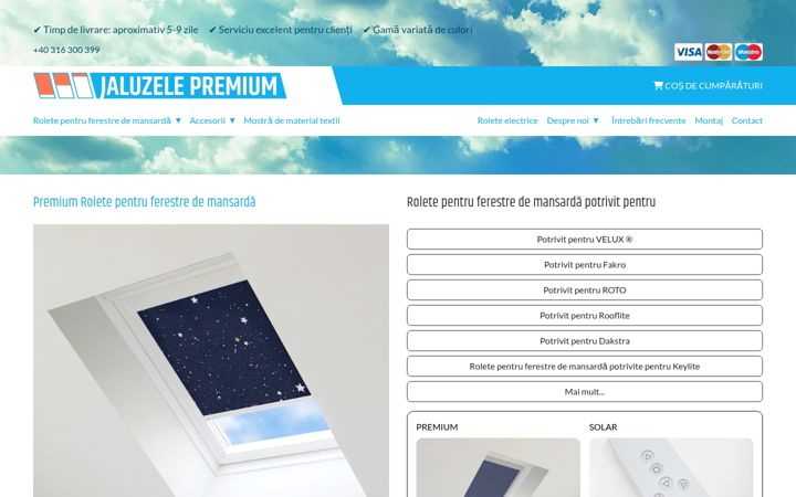 Screenshot of jaluzelepremium.ro