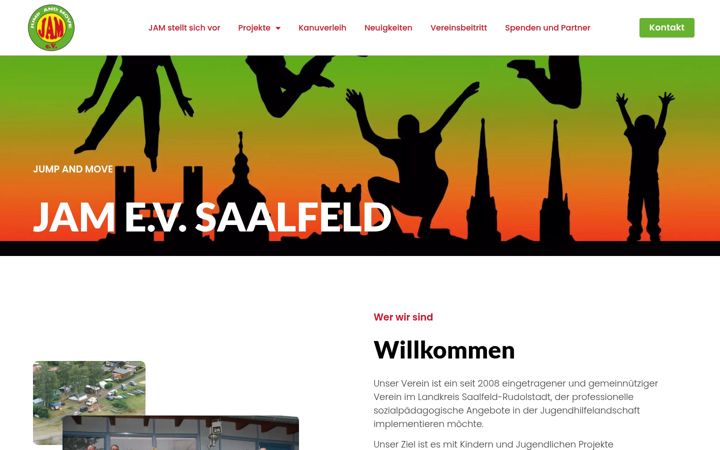 Screenshot of jam-ev-saalfeld.org