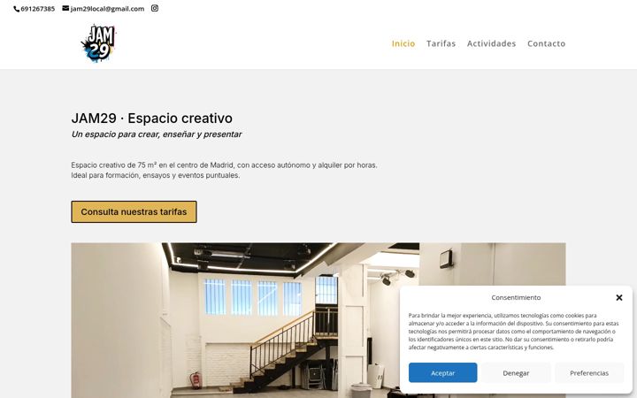 Screenshot of jam29.es
