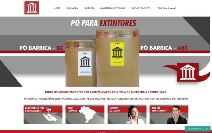 Screenshot of jamag.com.br