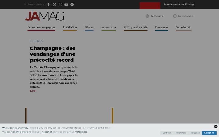 Screenshot of jamag.fr