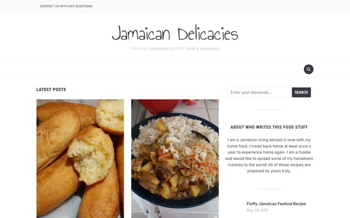 Screenshot of jamaicandelicacy.com