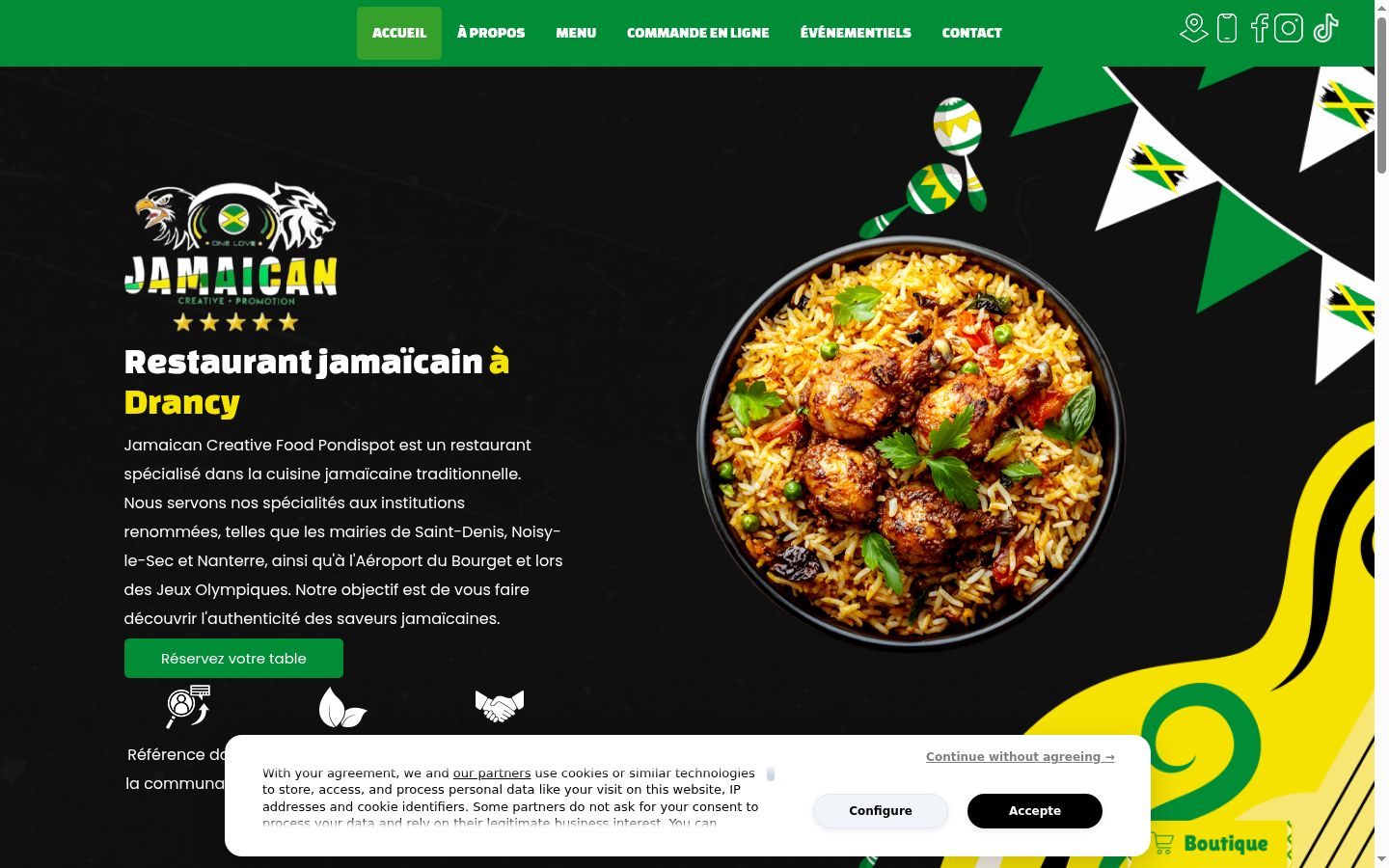 Screenshot van de toestemmingsbanner zoals getoond vóór enige interactie