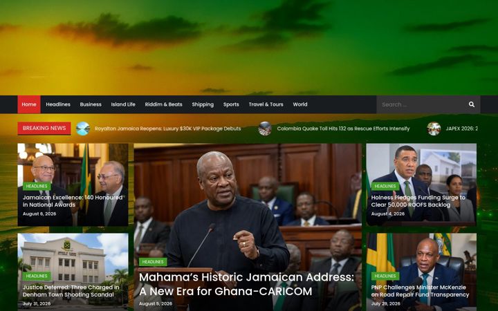 Screenshot of jamaicasentinel.com