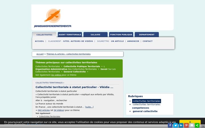 Screenshot of jamaissansmondepartement.fr