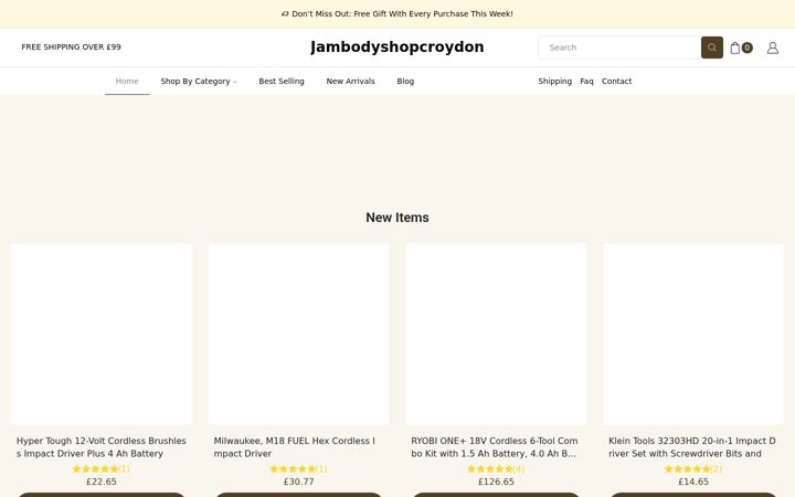 Screenshot of jambodyshopcroydon.co.uk