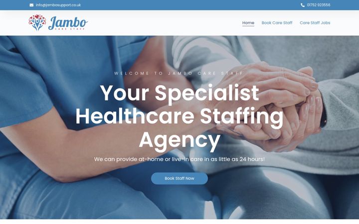 Screenshot of jambosupport.co.uk