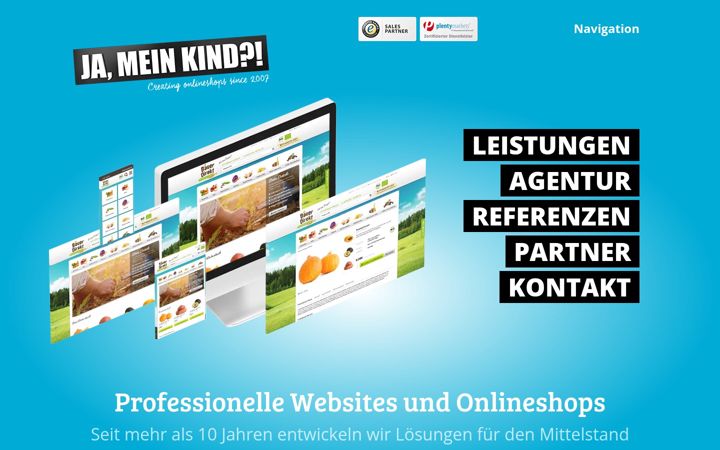 Screenshot of jameinkind.de