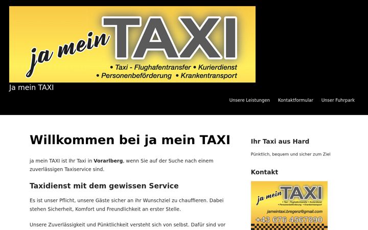 Screenshot of jameintaxi.at