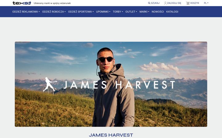 Screenshot of james-harvest.pl