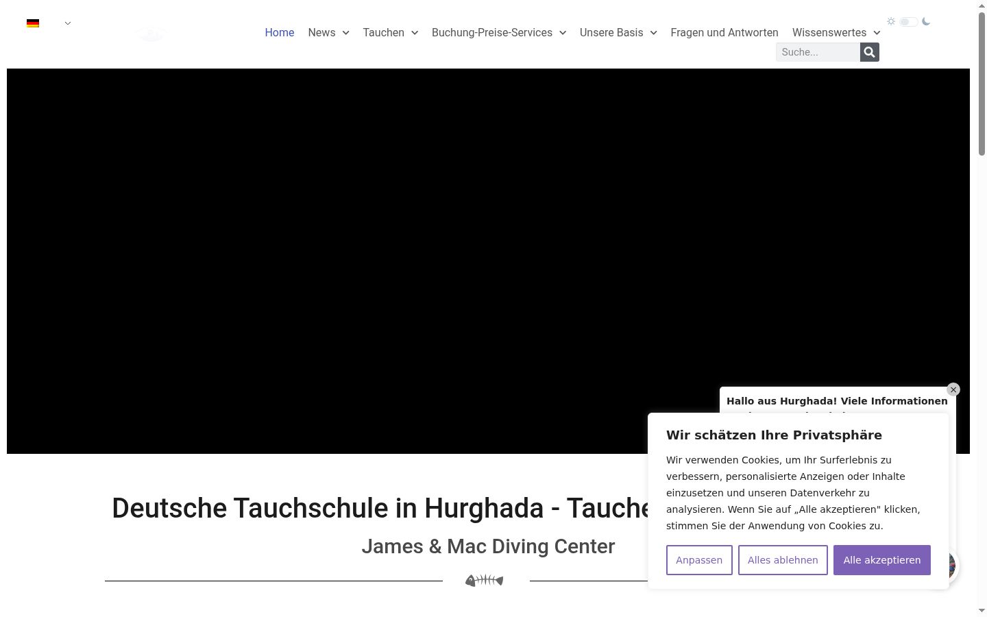Screenshot van de toestemmingsbanner zoals getoond vóór enige interactie
