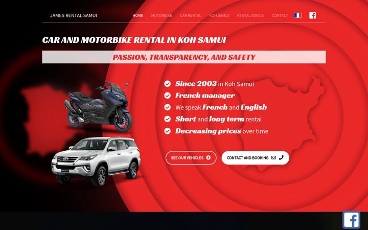 Screenshot of james-rental-samui.com