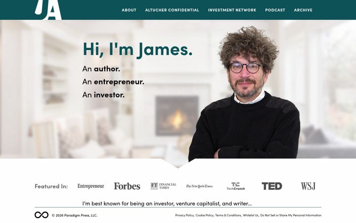 Screenshot of jamesaltucher.com
